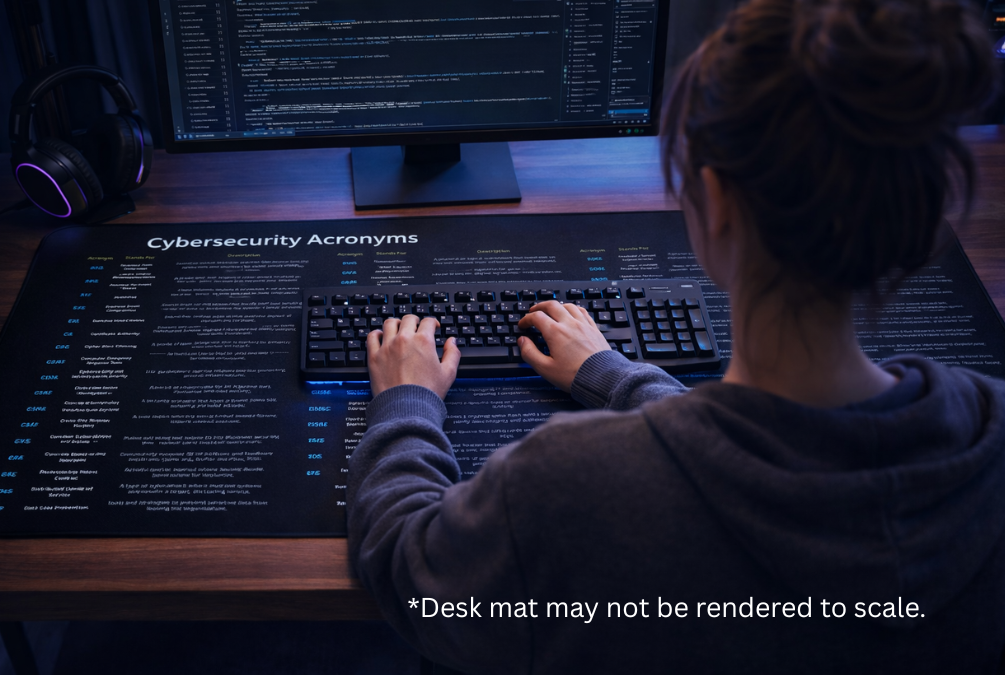 Cybersecurity Acronyms Desk Mat